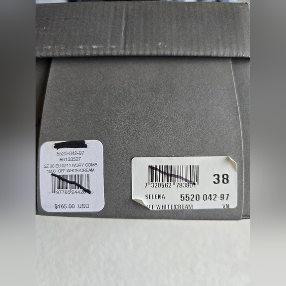 NEW! Vagabond, Selena Sneakers, Off White/Cream Combo, Size 38, NIB! - Picture 12 of 12